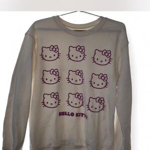 Hello Kitty Cream and Purple Sweater